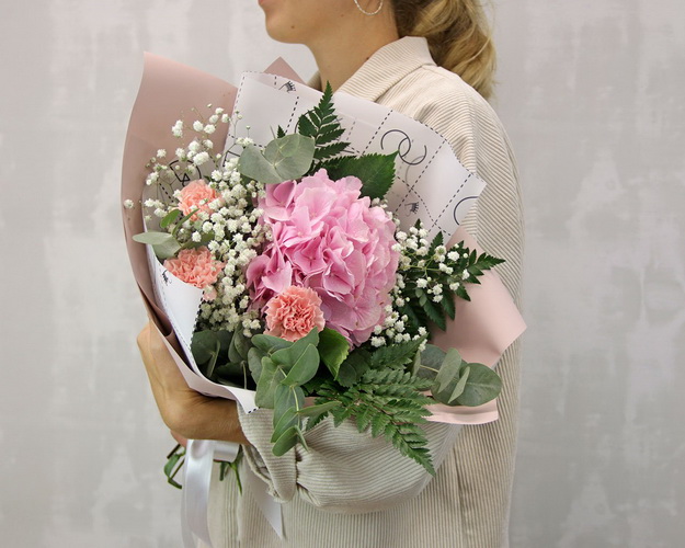 Букет квітів Рожевий фламінго