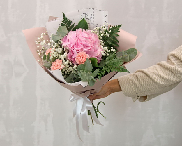 Букет квітів Рожевий фламінго