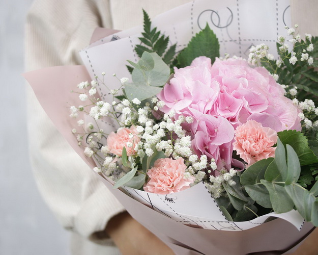 Букет квітів Рожевий фламінго