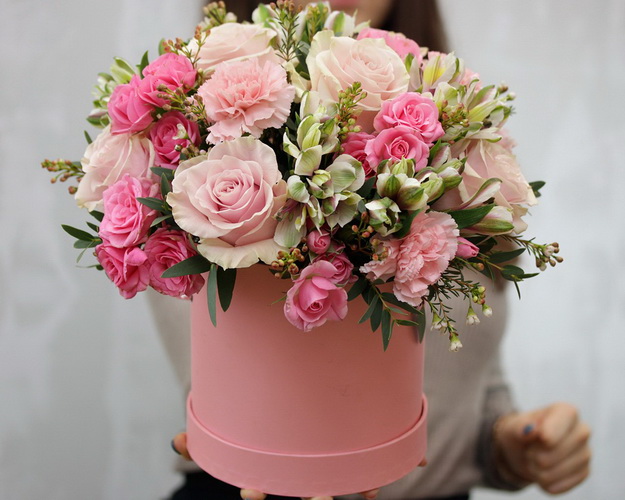 Букет в капелюшної коробки Софа