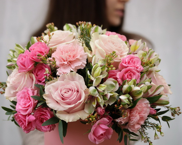 Букет в капелюшної коробки Софа