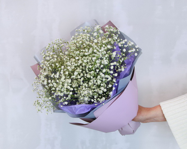 Букет з гіпсофілу Росинка