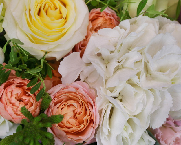 Квіти в дерев'яному ящику Ніжний