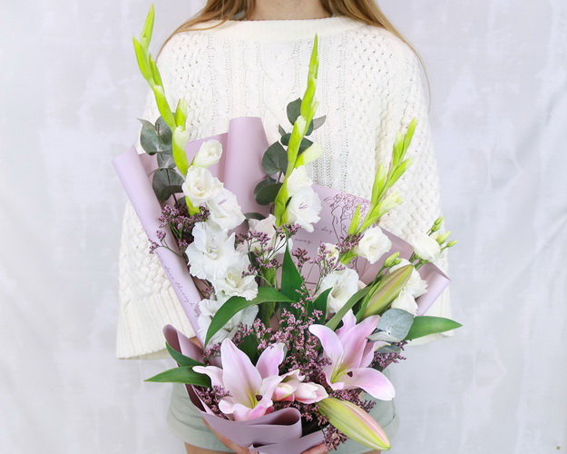 Букет квітів Бажані слова