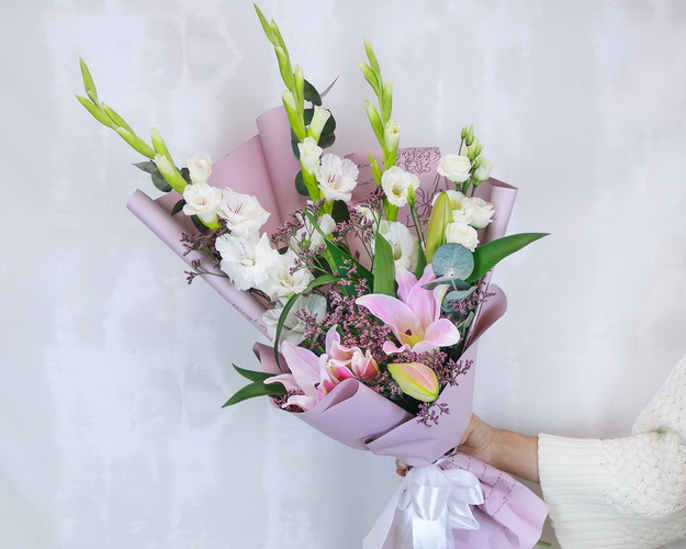 Букет квітів Бажані слова