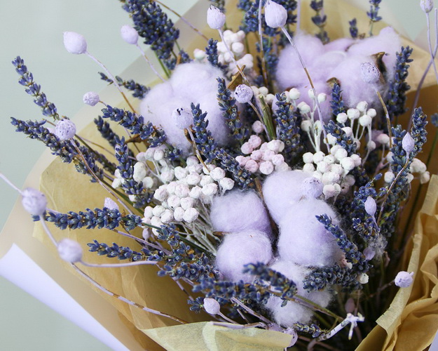 Букет із сухоцвітів Лавандове поле