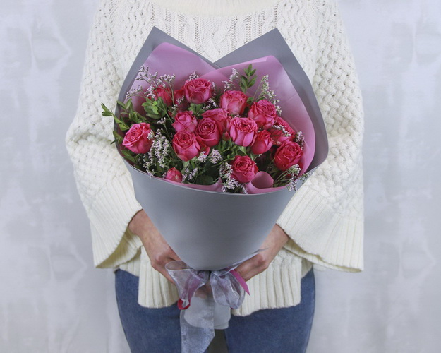 Букет квітів Ліловий поцілунок