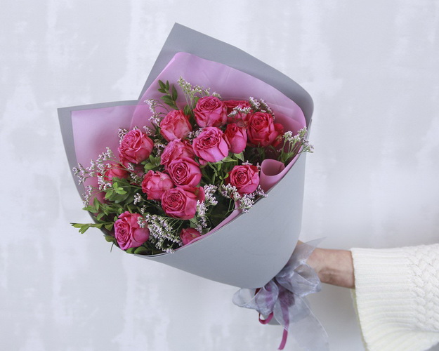 Букет квітів Ліловий поцілунок