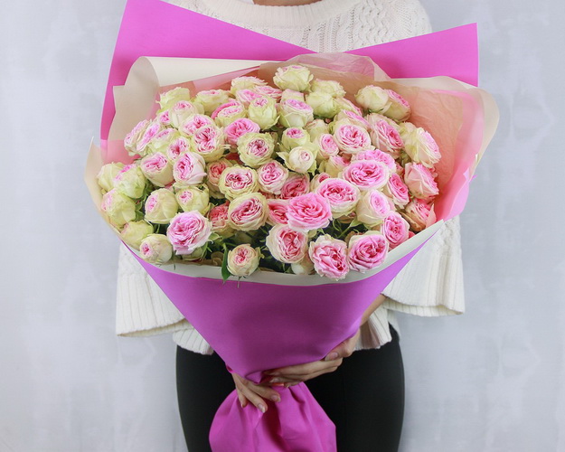 Букет квітів Рожева симфонія