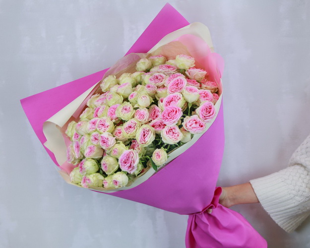 Букет квітів Рожева симфонія