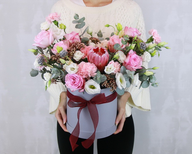 Квіти в коробці Незабутня зустріч