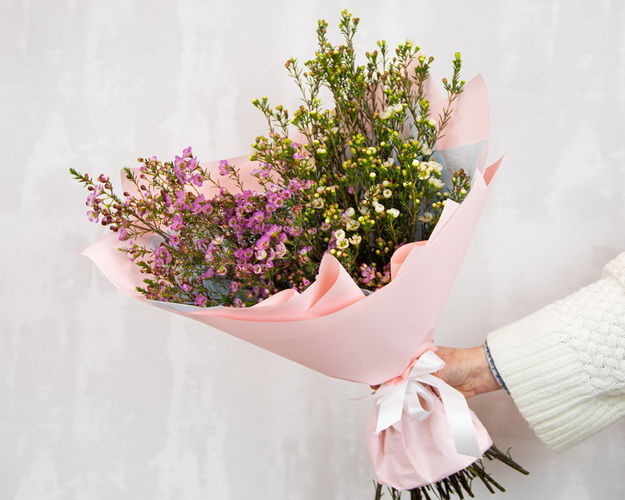 Букет ДУО з 19 гілок хамелаціуму