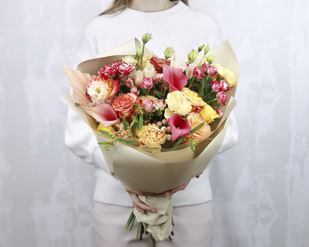 Букет квітів Зимове сонце