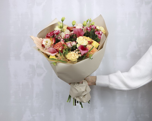 Букет квітів Зимове сонце