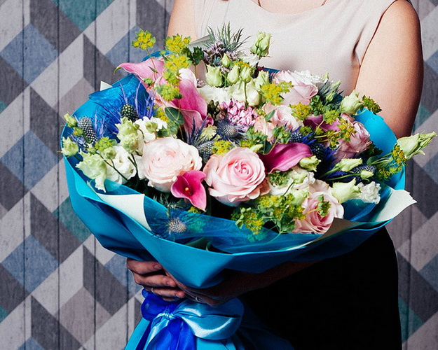 Букет квітів Різнокольорові сни