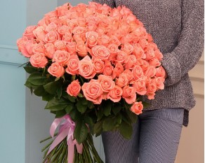 Букет із 101 троянди Каріна