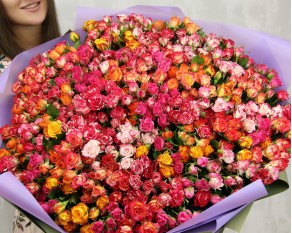 Букет із 101 кущової Пристрасний