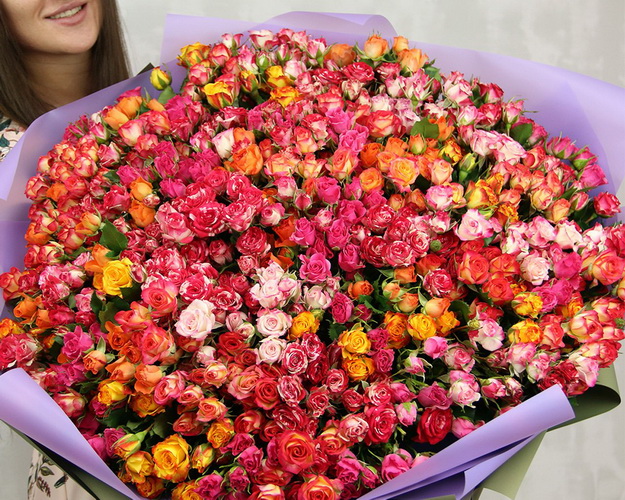 Букет із 101 кущової Пристрасний