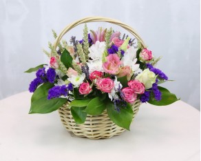 Кошик квітів Барвистий подарунок