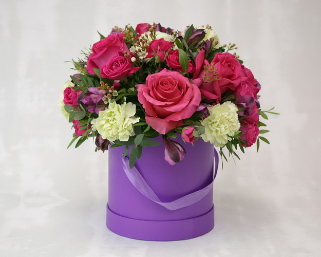 Букет в капелюшної коробки Олена