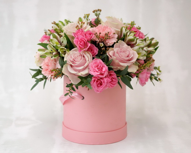 Букет в капелюшної коробки Софа