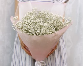 Букет з гіпсофілу Ранковий іній