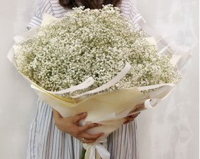 Букет з гіпсофіл Мерехтіння місяця