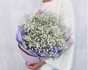 Букет з гіпсофілу Росинка