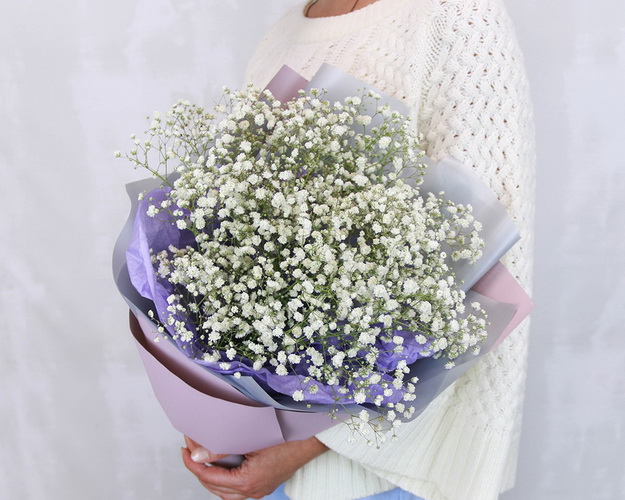 Букет з гіпсофілу Росинка