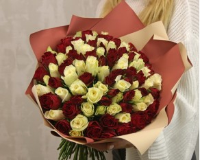 Букет із 101 троянди Мадам