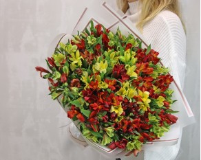 Букет із альстромерій Яскрава поляна