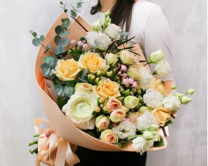 Букет квітів Теплий бриз