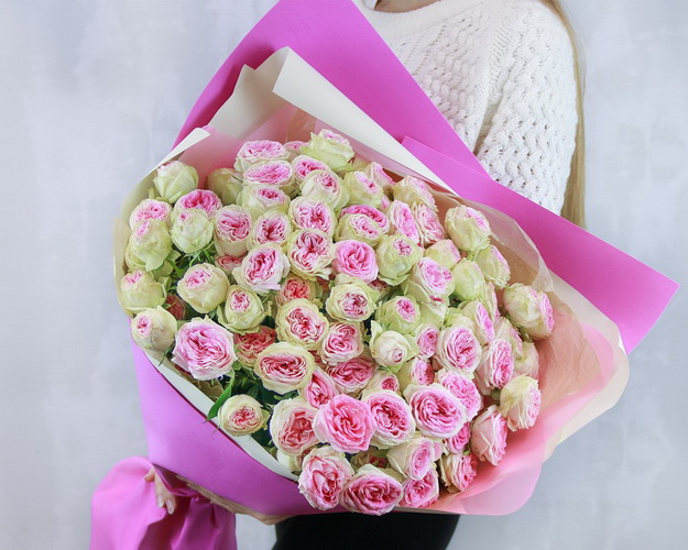 Букет квітів Рожева симфонія