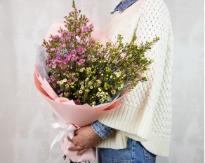 Букет ДУО з 19 гілок хамелаціуму