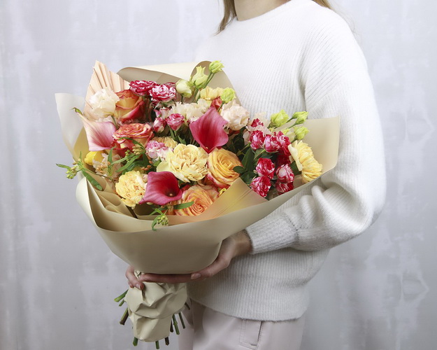 Букет квітів Зимове сонце