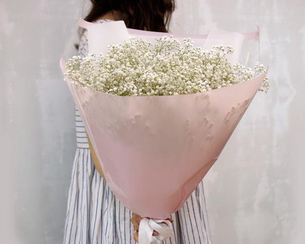Букет з гіпсофілу Ранковий іній
