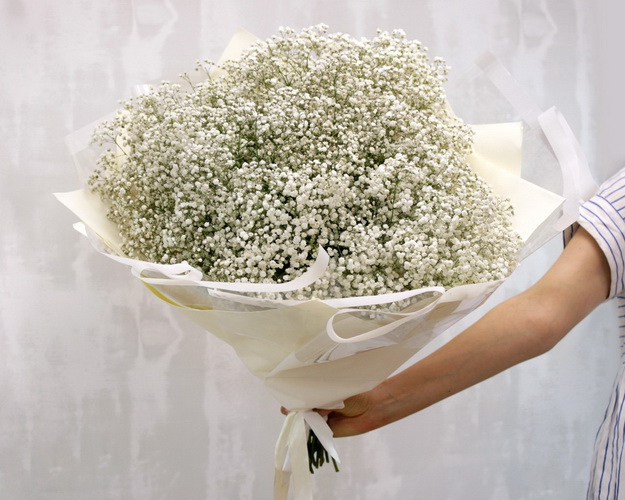 Букет з гіпсофіл Мерехтіння місяця