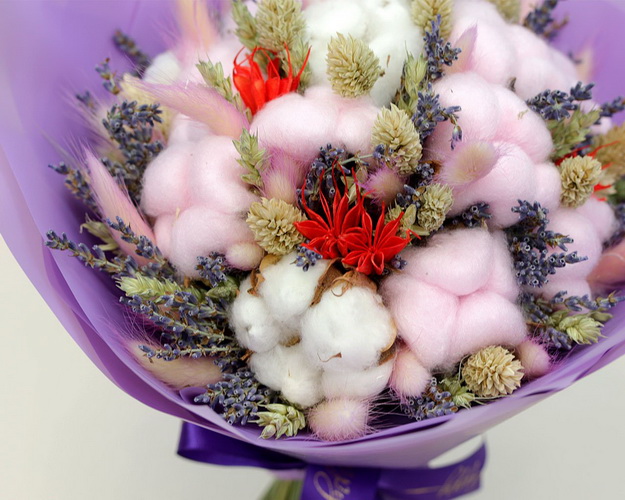 Букет із сухоцвітів Бавовняне поле