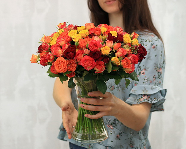 Троянд кущова яскравий мікс