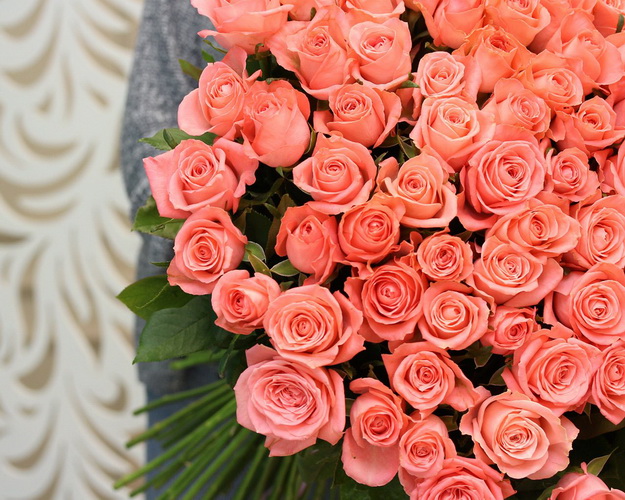 Букет із 101 троянди Каріна