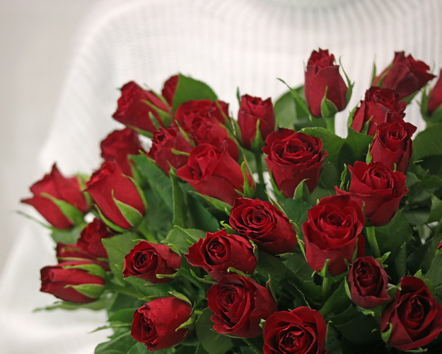 Букет із 101 троянда Блиск