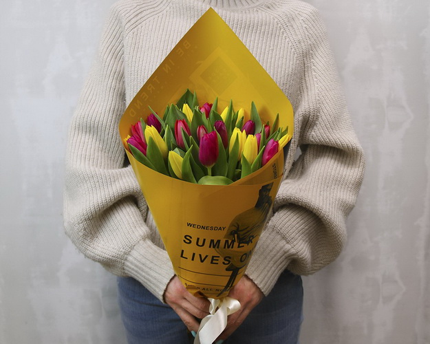 Букет тюльпанів Яркий ранок