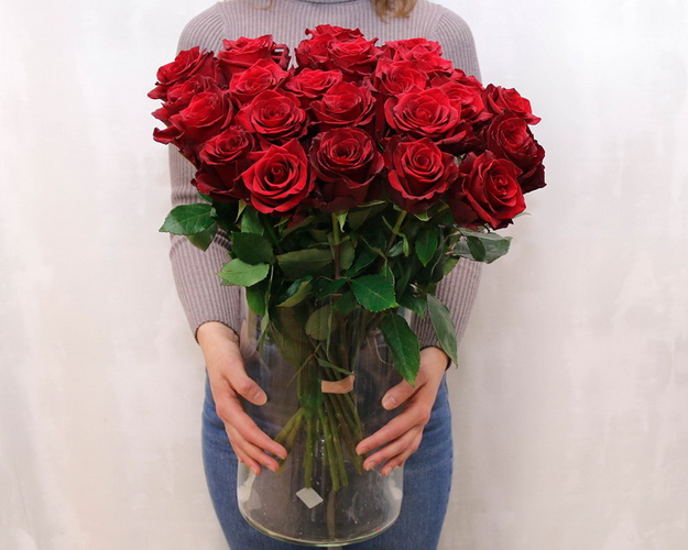 Троянда імпорт червона