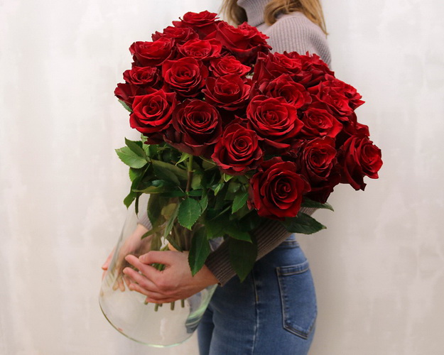 Троянда імпорт червона