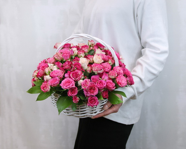 Кошик квітів Росинка