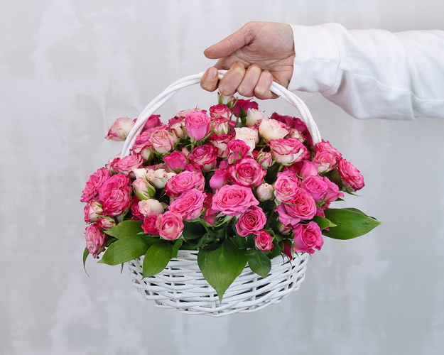 Кошик квітів Росинка