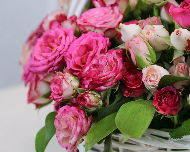 Кошик квітів Росинка